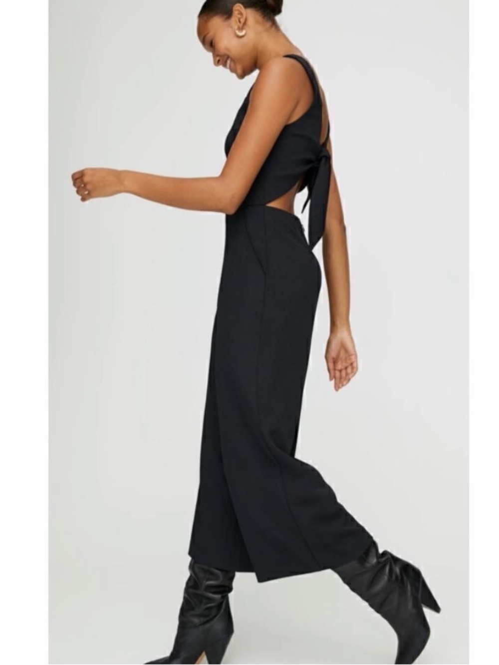Wilfred Écoulement Jumpsuit Black Medium 10 - Picture 2 of 4